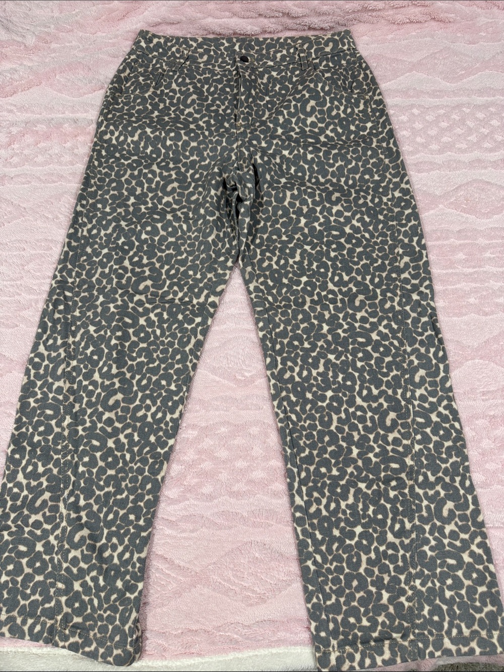 wild fable Grey and Cream Leopard Print Leggings